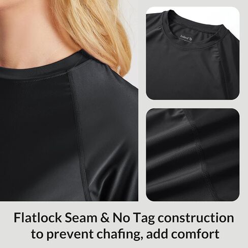 BALEAF Women's Long Sleeve Rash Guard Swim Shirt UPF 50+ Sun Protection Rashguard Lightweight Swimsuits Top in Saudi Arabia