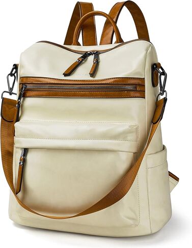 حقيبة ظهر نسائية من CASEEK، حقيبة ظهر جلدية، تصميم متعدد الأغراض، حقيبة ظهر قابلة للتحويل، محفظة عصرية للسفر، حقيبة ظهر جلدية للنساء، كتف يومي كاجوال in Kuwait
