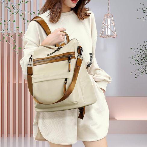 حقيبة ظهر نسائية من CASEEK، حقيبة ظهر جلدية، تصميم متعدد الأغراض، حقيبة ظهر قابلة للتحويل، محفظة عصرية للسفر، حقيبة ظهر جلدية للنساء، كتف يومي كاجوال in Kuwait