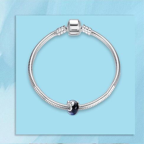 S925 Sterling Silver Charm Pendant Dangle Beads Mouse Colored Glass Bead for Bracelet Necklace for Women Girls Gifts in Saudi Arabia