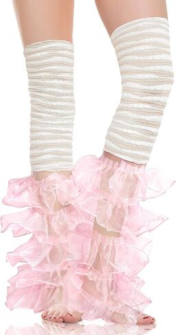 Benefeet Sox النساء الدانتيل تدفئة الساق الفتيات لطيف لوليتا Y2k موضة كشكش طويل التمهيد الجوارب Kawaii القوطي مكدسة شبكة تدفئة الساق in Saudi Arabia