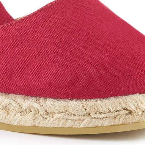 Viscata Estartit Espadrille Canvas Wedges Spain Handmade 3 ½" Heel Women's Sandals with Breathable Organic Cotton Canvas and 100% Natural Jute Midsole for all Occasions: Casual, Work, Party in Saudi Arabia