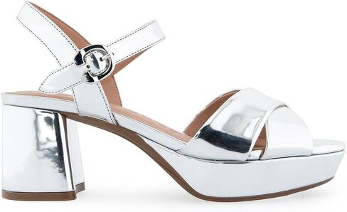 Aerosoles Women's Cosmos Heeled Sandal, Silver, 6.5 in Saudi Arabia