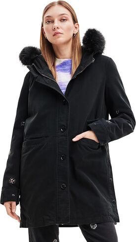 Desigual Women's Woman Woven Parka in Saudi Arabia