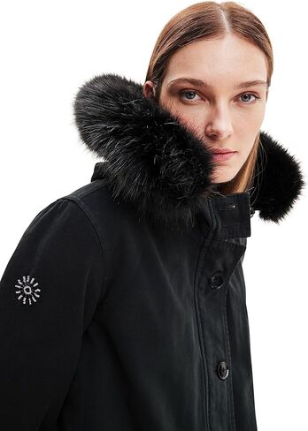 Desigual Women's Woman Woven Parka in Saudi Arabia