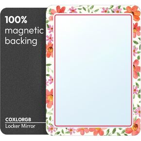 Locker Mirror Magnetic for School and Office, with Strong Magnetic Mirror for Locker, Magnetic Locker Mirror with Colorful Design, Absolutely Reliable Locker Accessories, 1 Pack in Kuwait
