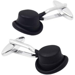 Black Top Hat Cufflinks