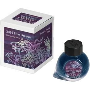 Colorverse 2024 Special Ink - Blue Dragon Glistening Silver (15ml) Fountain Pen Ink