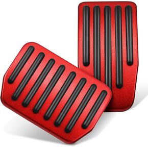 2 Pcs Accelerator Brake Pedal The Cars Car Pedals Car Foot Pedal Gas Pedals Automotive Brake Pedal Pad Fuel Pedal Car Brake Accessories Car Accessories Red Stainless Steel