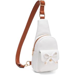 Small Sling Bag Crossbody Fanny Pack for Girls PU Leather Cross Body Purse for Women Cute Stuff Gifts for Teen Girls