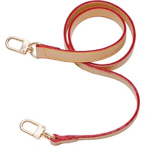 Leather Purse Strap Adjustable Replacement Long Shoulder Bag Strap for Handbag,Crossbody Bag with Golden Buckles