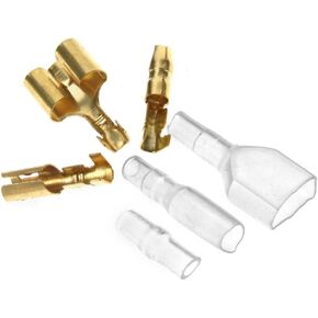 40 Pcs Motorcycle Bullet Connectors Covers 3.9mm Terminals Male Female Double