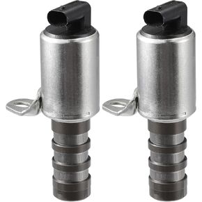Engine Variable Valve Timing VVT Solenoid No.CJ5Z6M280A - Car Engine Camshaft Oil Control Valve - for Ford C-Max 2013-2018 Metal Silver Tone - 2 Pcs