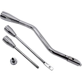 Aluminum Column Shifter Lever Turn Signal Hazard Tilt Kit Polished Compatible with GM Chevry Buick Pontiac Cadillac