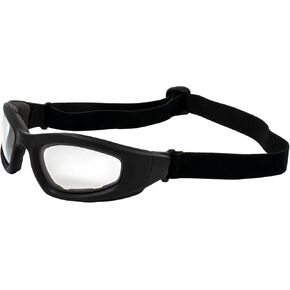 Epoch Eyewear Padded Motorcycle Riding Goggles Clear Lens ANSI Z87.1 Safety Rated