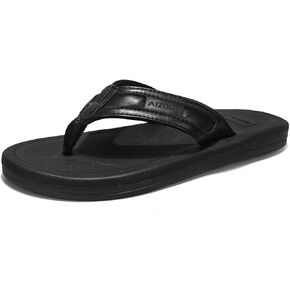 Mens Flip Flops Comfortable Walking Thong Sandals Non Slip Open-Toe Lightweight Summer Beach Slippers Indoor and Outdoor