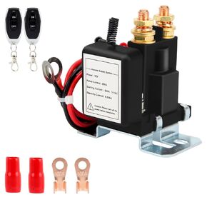 500A Remote Battery Disconnect Switch 12V DC Car Kill Switch Anti Theft Kit Prevent Battery Drain Remote Kill Switch for Car Auto Rv Truck (2 Keys)