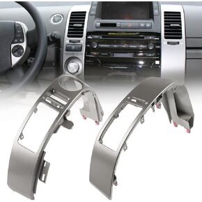 Pair Center Dash A/C Outlet Vent Trim Panel, Center Dash Air Vent Trim Panel Compatible with Toyota Prius 2004-2009 1.5L Left Right Side Replacement for 55670-47060 55680-47020