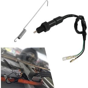 1 Pack Motorcycle Tail Light Brake Switch Wire, Waterproof Durable Vehicle Rear Foot Brake Switch Wire Accessories, Universal Automotive Brake Wire Kit for Most Off-Road Cars (Black)
