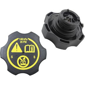 13502353 20 P.S.I. Radiator Surge Tank Cap For GMC Buicks Encore Cadillac Escalade Chevy Avalanche Compatible With 09-15 Regal Lacrosse Cruz water cover 13502509 68249136AA (Set of 2)