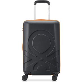United Colors of Benetton Fabrica Hardside Luggage with Spinner Wheels, Blue, Checked-Large 27 Inch