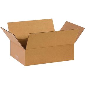 PARTNERS BRAND 14 x 10 x 4 Corrugated Cardboard Boxes, Flat 14"L x 10"W x 4"H, Pack of 25 | Shipping, Packaging, Moving, Storage Box for Home or Business, Strong Wholesale Bulk Boxes