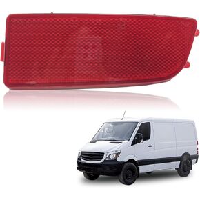 Front Bumper Reflector Compatible with 2006-2016 Mercedes Sprinter 250 350 Replace Red Reflector - Right Driver Side