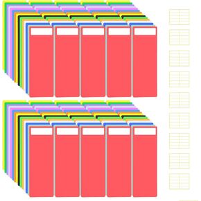 140 قطعة فواصل كتب المكتبة 4 × 12 بوصة قلم تحديد رف المكتبة 14 لونًا فواصل كتب هزلية مع 150 ملصق فواصل كتب بلاستيكية للأرفف لوازم مكتبة التدريس في المنزل والفصول الدراسية in Kuwait