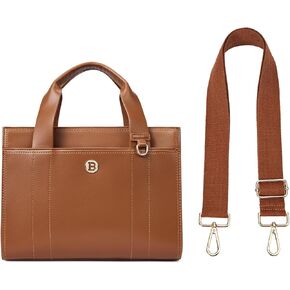 BOSTANTEN Small Tote Bag for Women Crossbody Trendy Purses Vegan Leather Satchel Handbags with Shoulder Strap