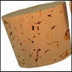 WidgetCo Size 24 Cork Stoppers, XXXX Grade, Labratory Corks, Tapered Corks (Qty 1)