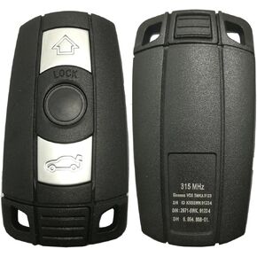 Replacement Key Fob Case Shell Fit for BMW 3 5 Series BMW X5 BMW X6 BMW Z4 Keyless Entry Remote Car Key Fob Cover Casing with Uncut Blade Blank