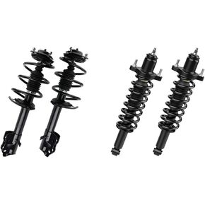 AUTOSAVER88 Front Complete Strut Compatible with 2007-2012 Dodge Caliber, 2007-2010 Compass, 2007-2010 Patriot, Shock Absorber 2 pcs