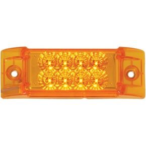GG Grand General 77660 Amber Rectangular Spyder 8-LED Marker and Clearance Sealed Light