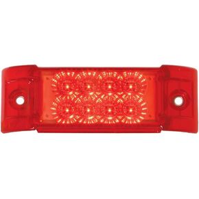 GG Grand General 77662 Rectangular Spyder Red/Red 8 LED Sealed Marker Light