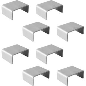 12 Pcs Weld On Trailer Stake Pockets, Suitable for 2'' x 4'' Wood Upright Trailer Bracing, Metal Trailer Rail Brackets Ideal for Installing On Flatbed Trailers, Box Trailers, and Trucks