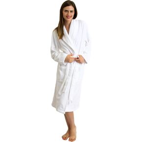 TowelSelections Womens Plush Bathrobe 100% Cotton Luxury Terry Shawl Bath Robe
