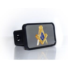 Eurosport Daytona- Compatible with -, Masonic Hitch Plug- Stainless Steel Insert with Laser Cut Acrylic Mason Logo