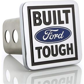 Ford Built Tough Metal Trailer Tow Hitch Cover Plug Emblem
