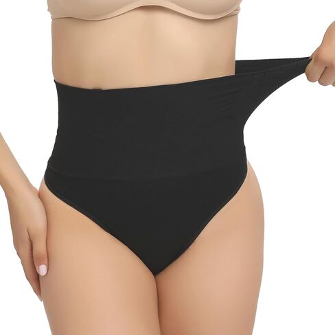 Shapewear Thong for Women Tummy Control Seamless Shaping Thong Panties Body Shaper Underwear Stomach in Saudi Arabia