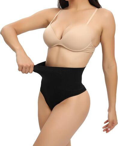 Shapewear Thong for Women Tummy Control Seamless Shaping Thong Panties Body Shaper Underwear Stomach in Saudi Arabia