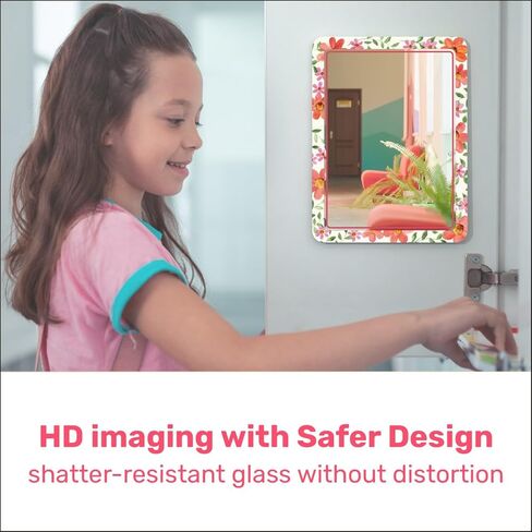 مرآة خزانة مغناطيسية للمدرسة والمكتب، مع مرآة مغناطيسية قوية للخزانة، مرآة خزانة مغناطيسية بتصميم ملون، ملحقات خزانة موثوقة تمامًا، عبوة واحدة in Kuwait