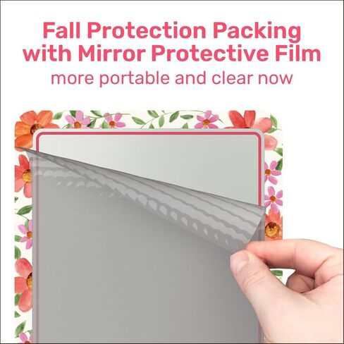 مرآة خزانة مغناطيسية للمدرسة والمكتب، مع مرآة مغناطيسية قوية للخزانة، مرآة خزانة مغناطيسية بتصميم ملون، ملحقات خزانة موثوقة تمامًا، عبوة واحدة in Kuwait