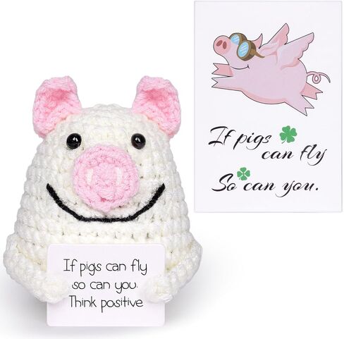 Positive Crocheted Potato with Affirmations Cards Emotional Support Crochet Positive Energy Gifts for Women Friends Christmas Gag Gift (Lightbrown, 1P) in Saudi Arabia