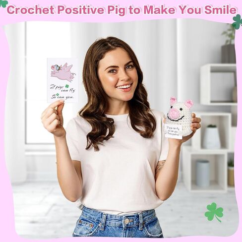 Positive Crocheted Potato with Affirmations Cards Emotional Support Crochet Positive Energy Gifts for Women Friends Christmas Gag Gift (Lightbrown, 1P) in Saudi Arabia