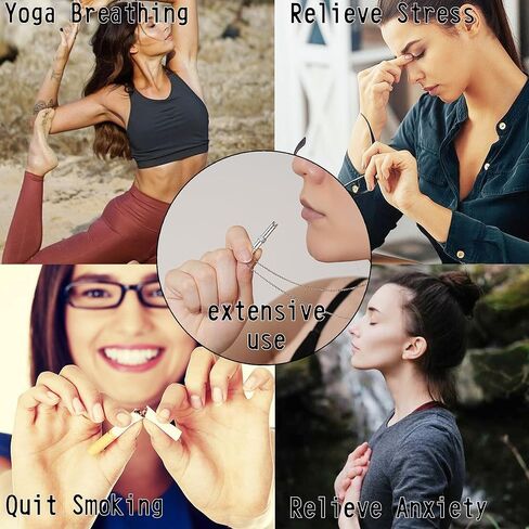 التنفس قلادة 925 الفضة الاسترليني قلادة القلق قلادة التنفس اليقظ للنساء القلق التنفس قلادة الإجهاد الإغاثة قلادة تململ قلادة للقلق تهدئة المجوهرات in Kuwait