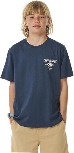 تي شيرت Rip Curl للأولاد بمقاس قياسي وأكمام قصيرة in Kuwait