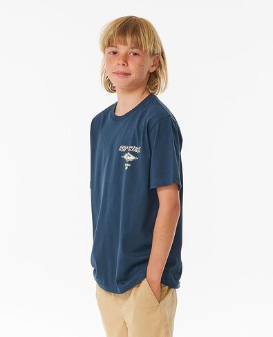 تي شيرت Rip Curl للأولاد بمقاس قياسي وأكمام قصيرة in Kuwait