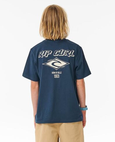 تي شيرت Rip Curl للأولاد بمقاس قياسي وأكمام قصيرة in Kuwait
