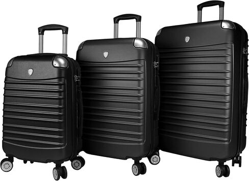 مجموعة حقائب السفر الدوارة من ديجونو إمباكت هاردسايد مكونة من 3 قطع، فضي، مقاس واحد in Kuwait