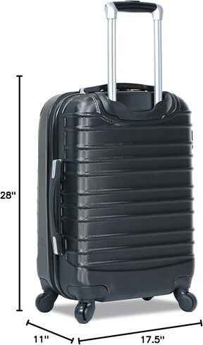 مجموعة حقائب السفر الدوارة من ديجونو إمباكت هاردسايد مكونة من 3 قطع، فضي، مقاس واحد in Kuwait